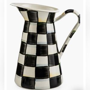 MacKenzie-Childs Courtly Check Enamel Pitcher Medium